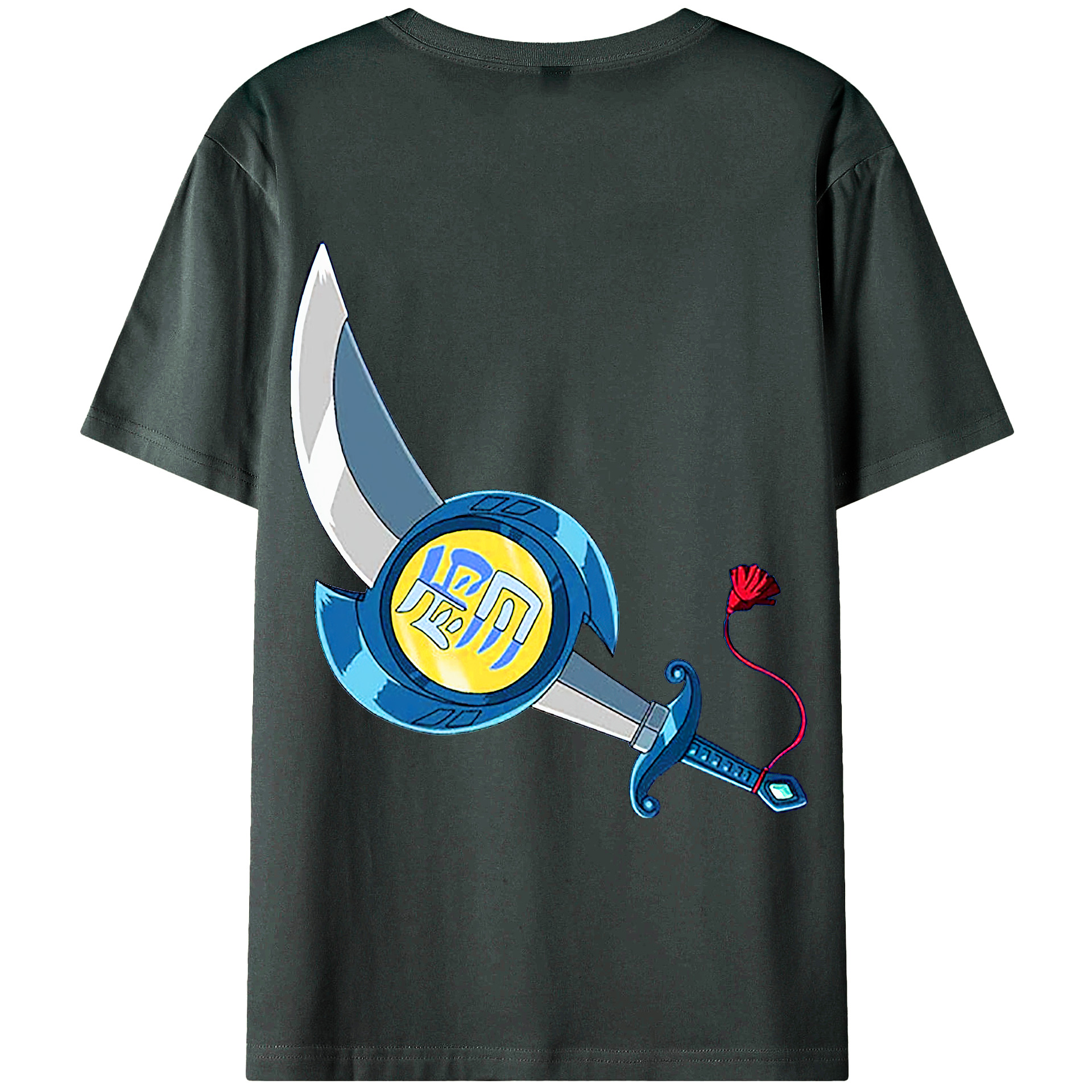 （画像用） 遊☆戯☆王 Yu-Gi-Oh! 綿100％ メンズ半袖Tシャツ（バックプリント） 通気性